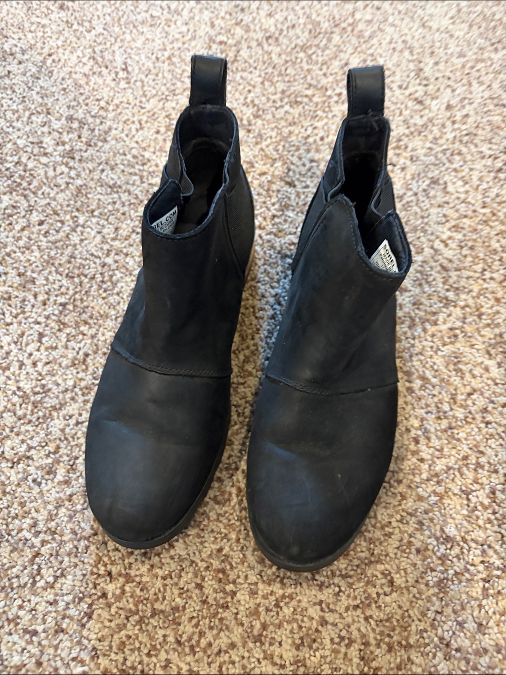 Sorel Black Chelsea Ankle Booties